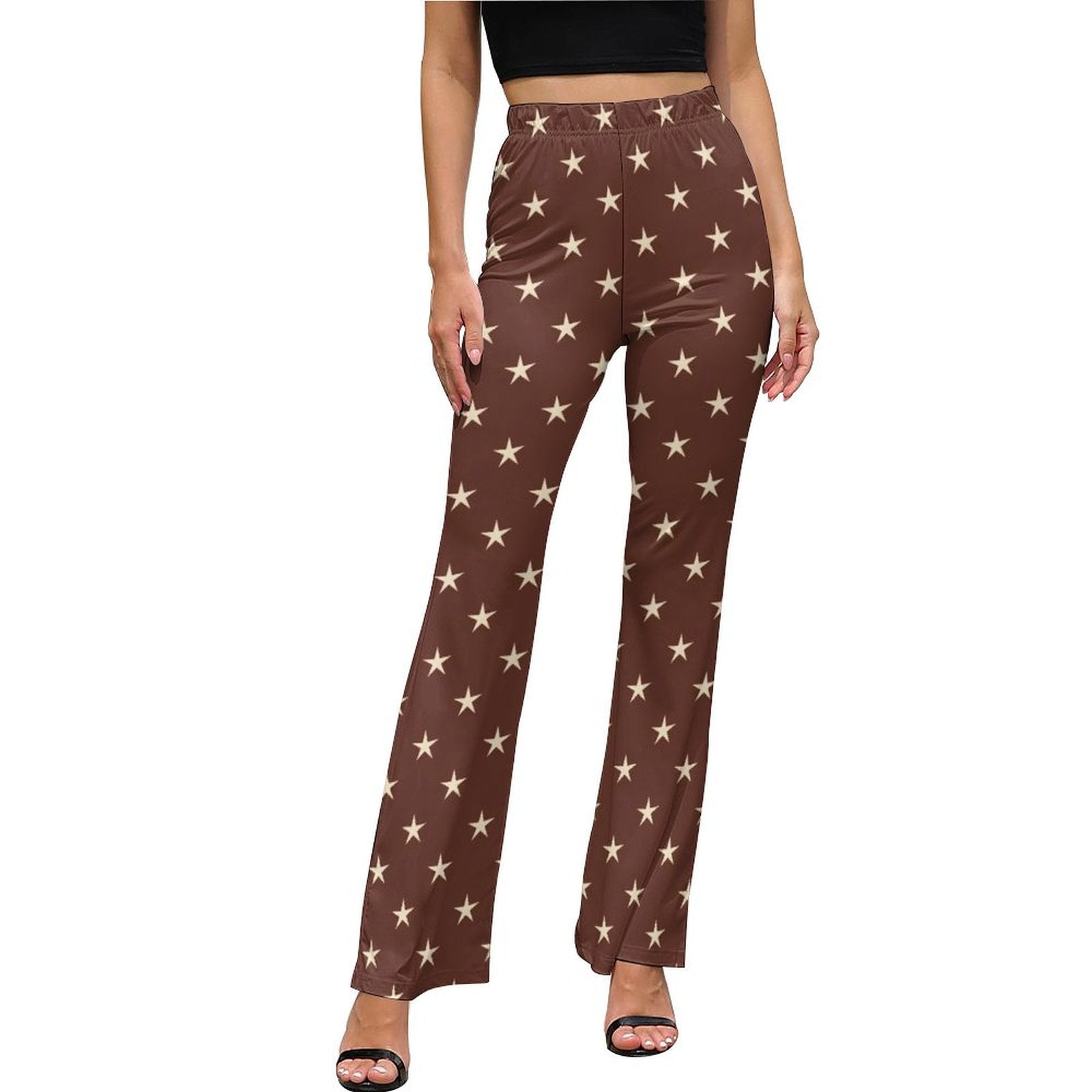 Star Print Flare Pants