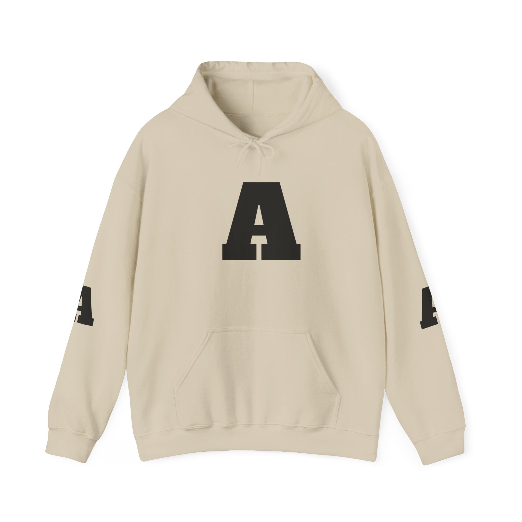 Bold Initials Unisex Hooded Sweatshirt