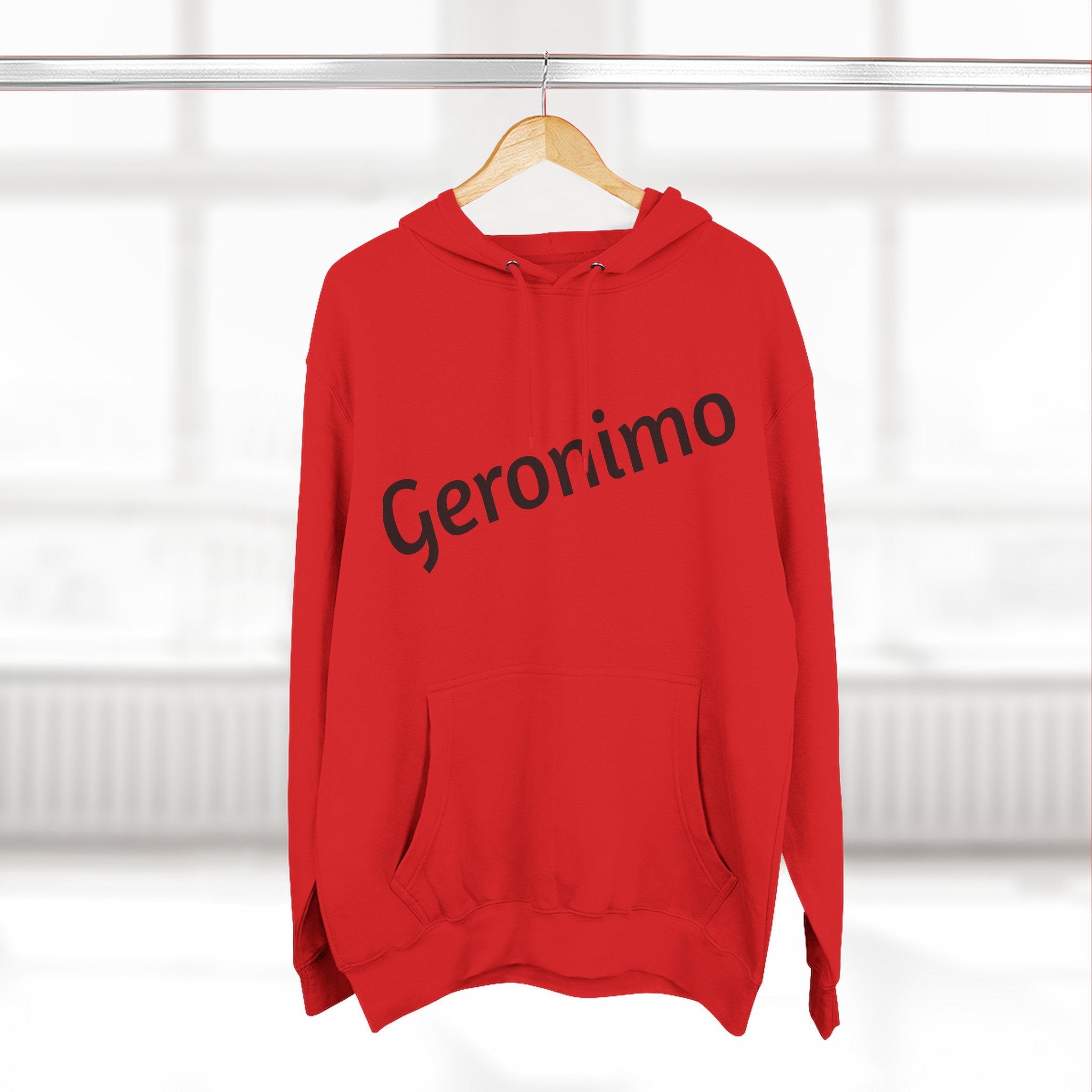 Geronimo Three-Panel Fleece Hoodie - Comfortable Casual Wear for Adventure Seekers