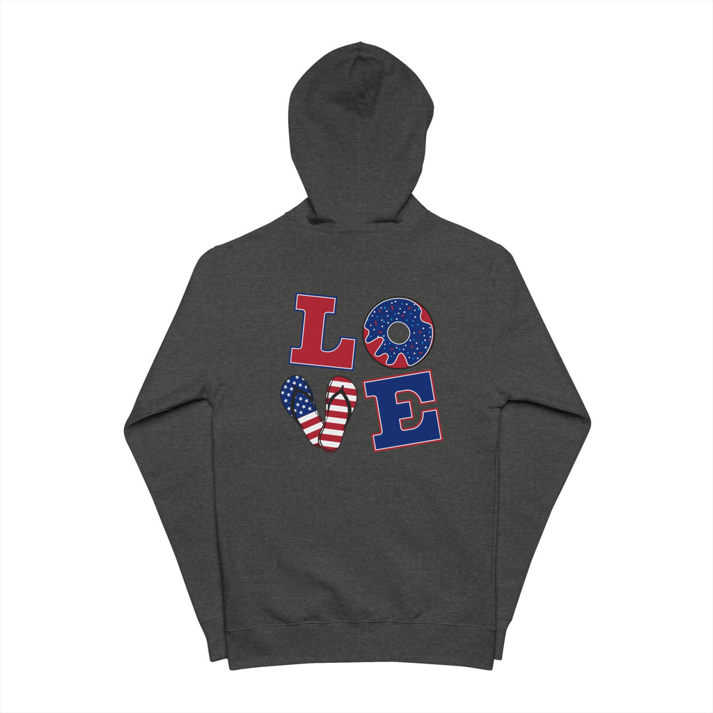 Patriotic Love Zip Up Hoodie