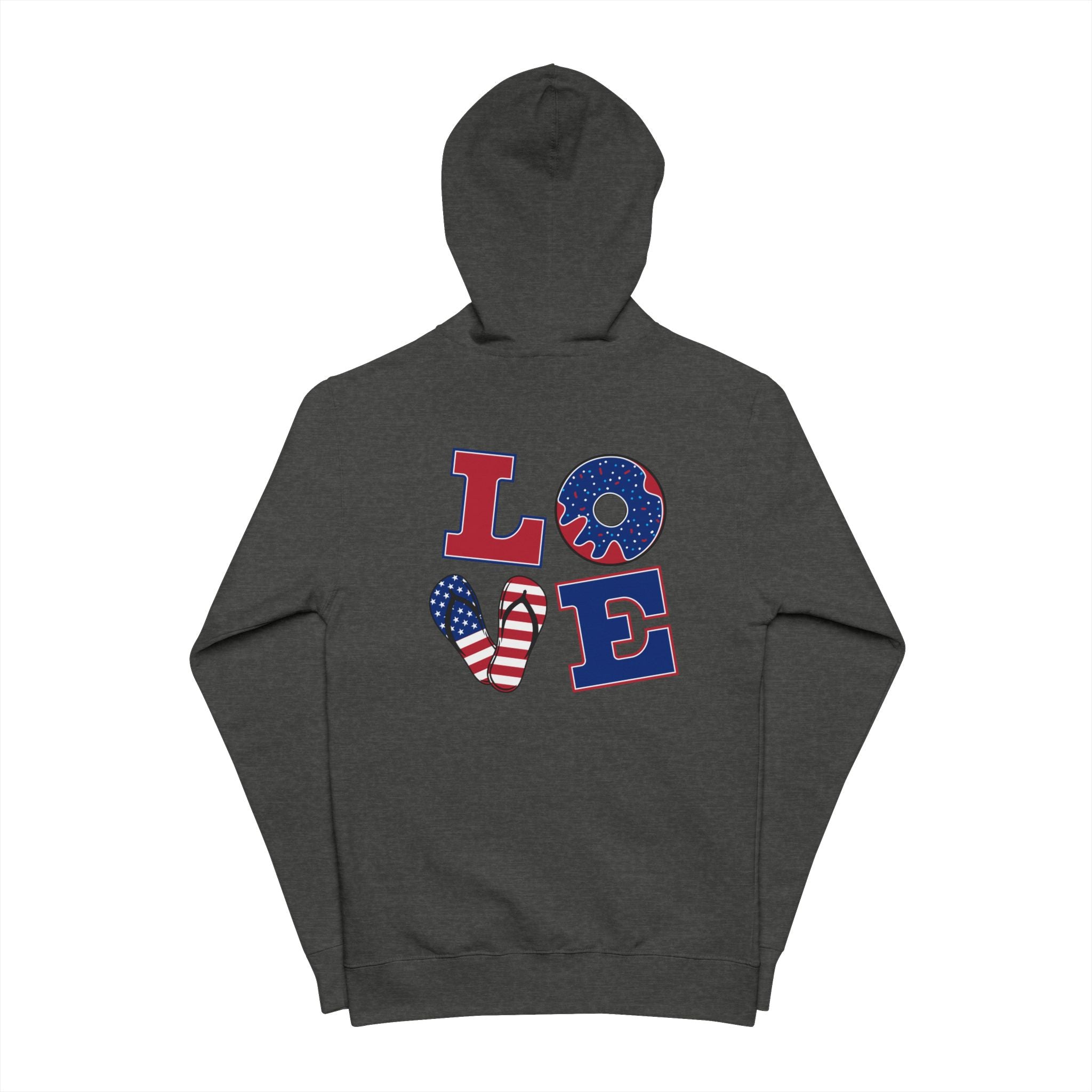Patriotic Love Zip Up Hoodie