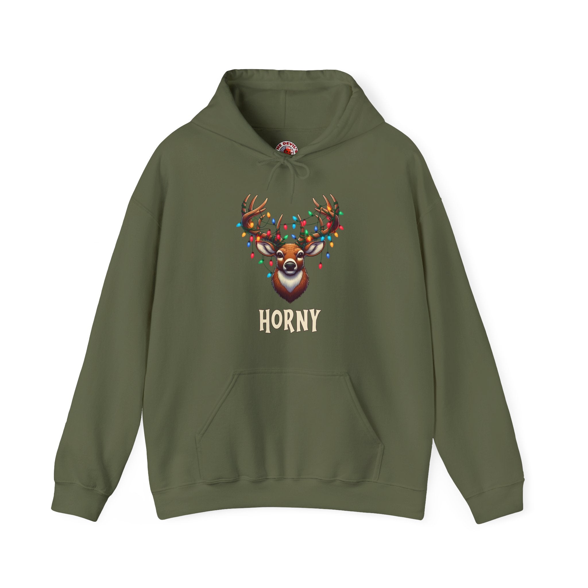 Horny Reindeer Hooded Sweatshirt
