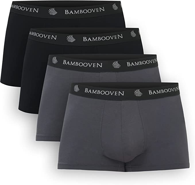 Men’s Bamboo Trunks with Pouch 4-Pack