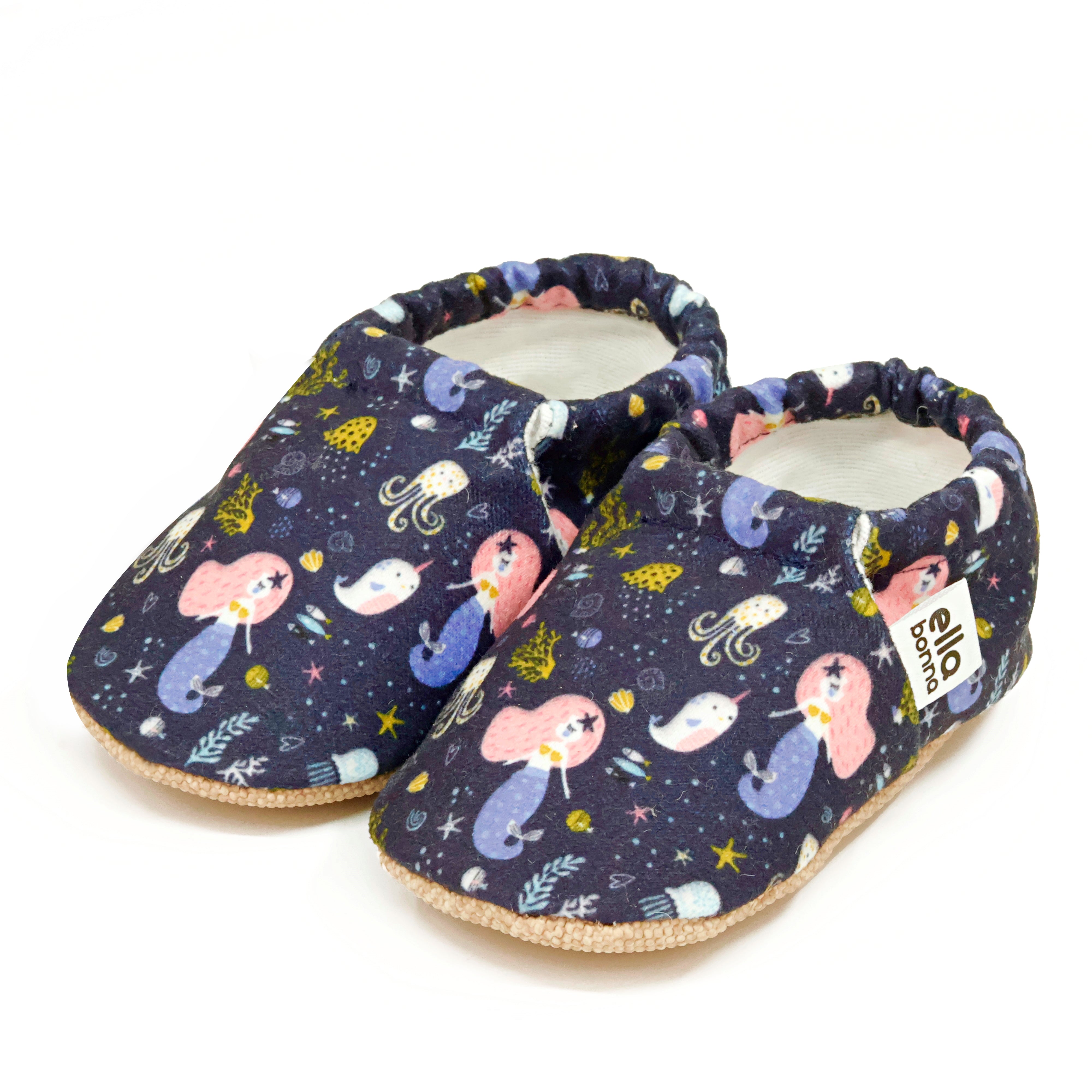 Ella Bonna Baby Moccasins, Slippers, Ocean