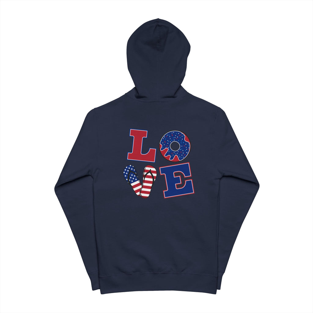 Patriotic Love Zip Up Hoodie