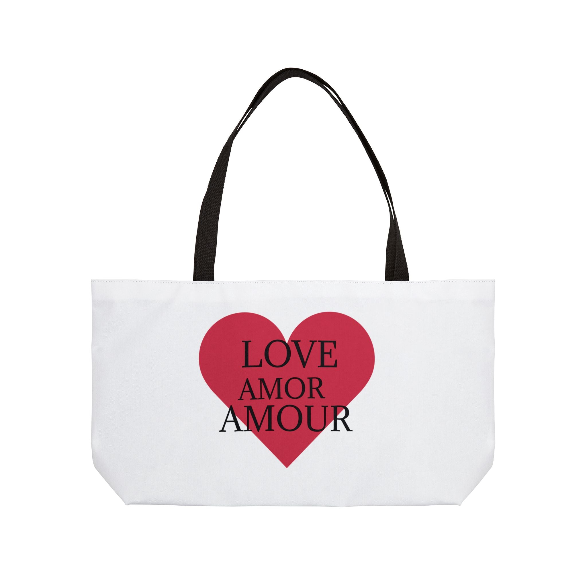 Love Amor Amour Weekender Tote Bag - Stylish Travel Companion