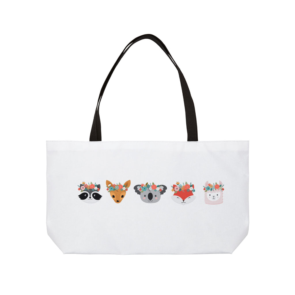 Floral Animal Weekender Tote Bag
