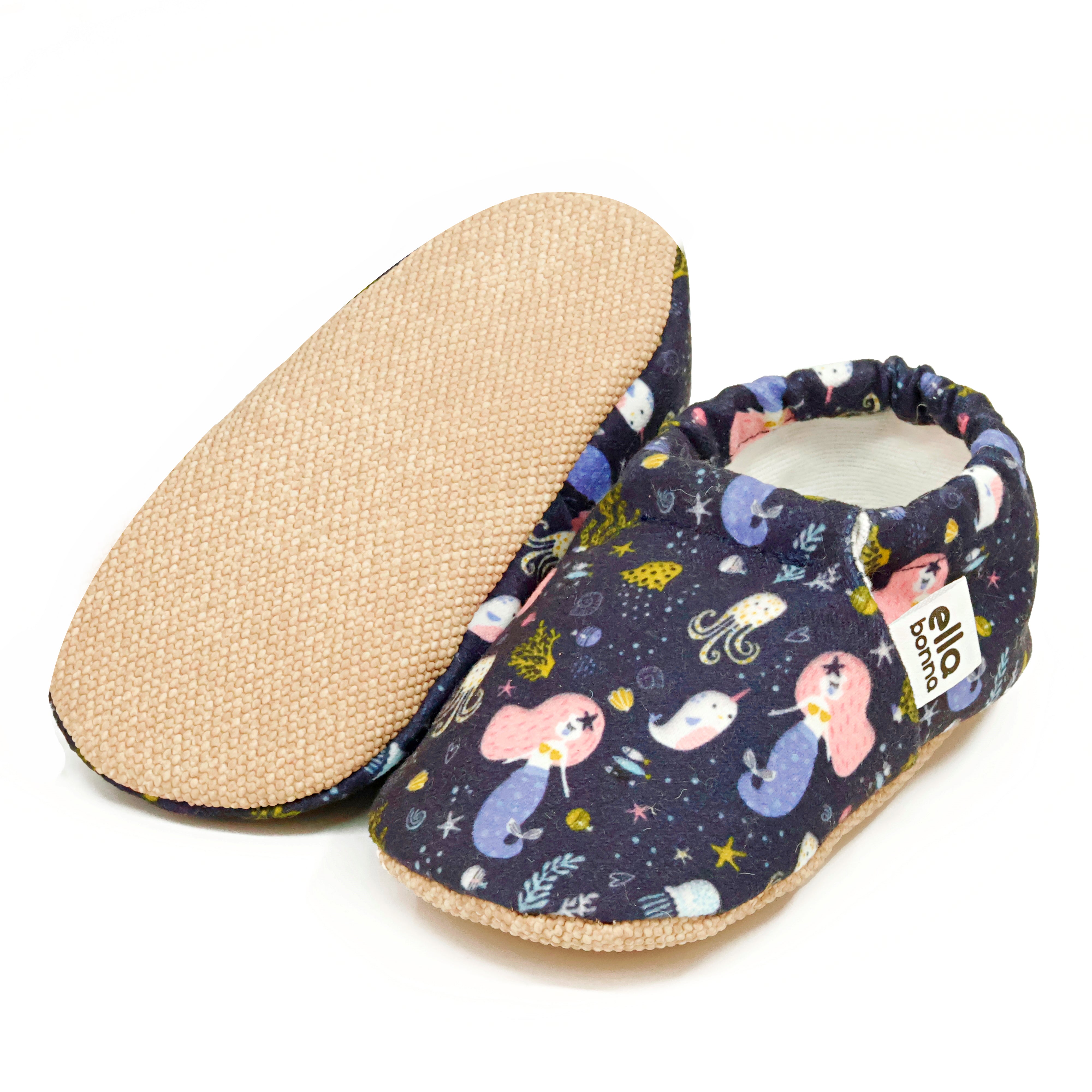 Ella Bonna Baby Moccasins, Slippers, Ocean