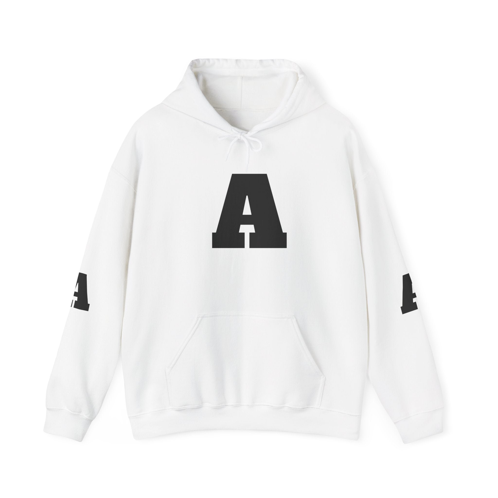 Bold Initials Unisex Hooded Sweatshirt