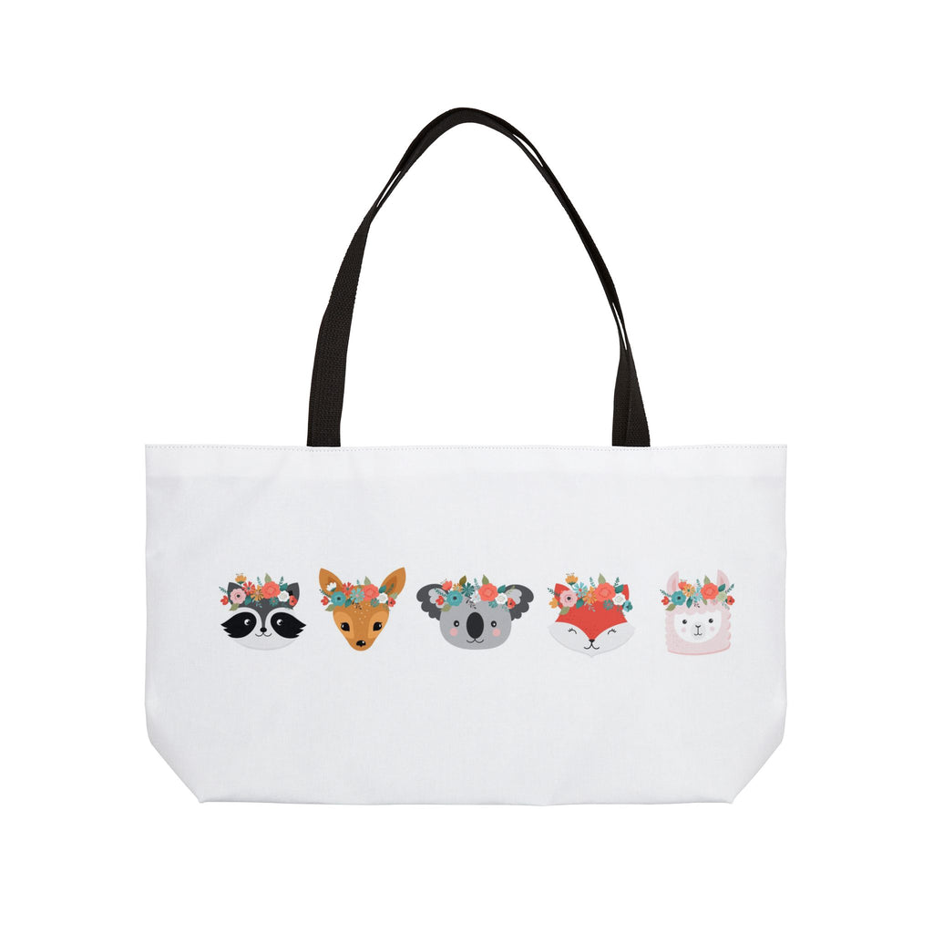 Floral Animal Weekender Tote Bag