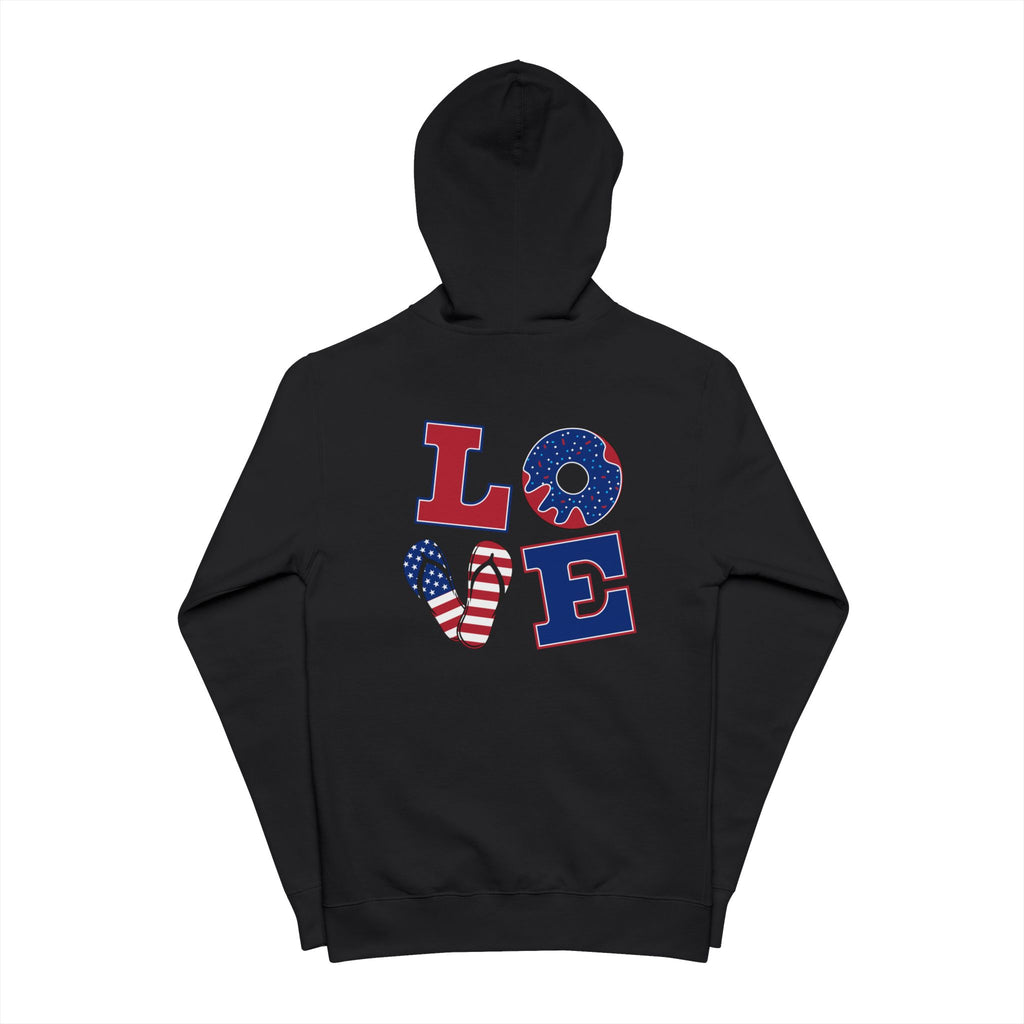 Patriotic Love Zip Up Hoodie