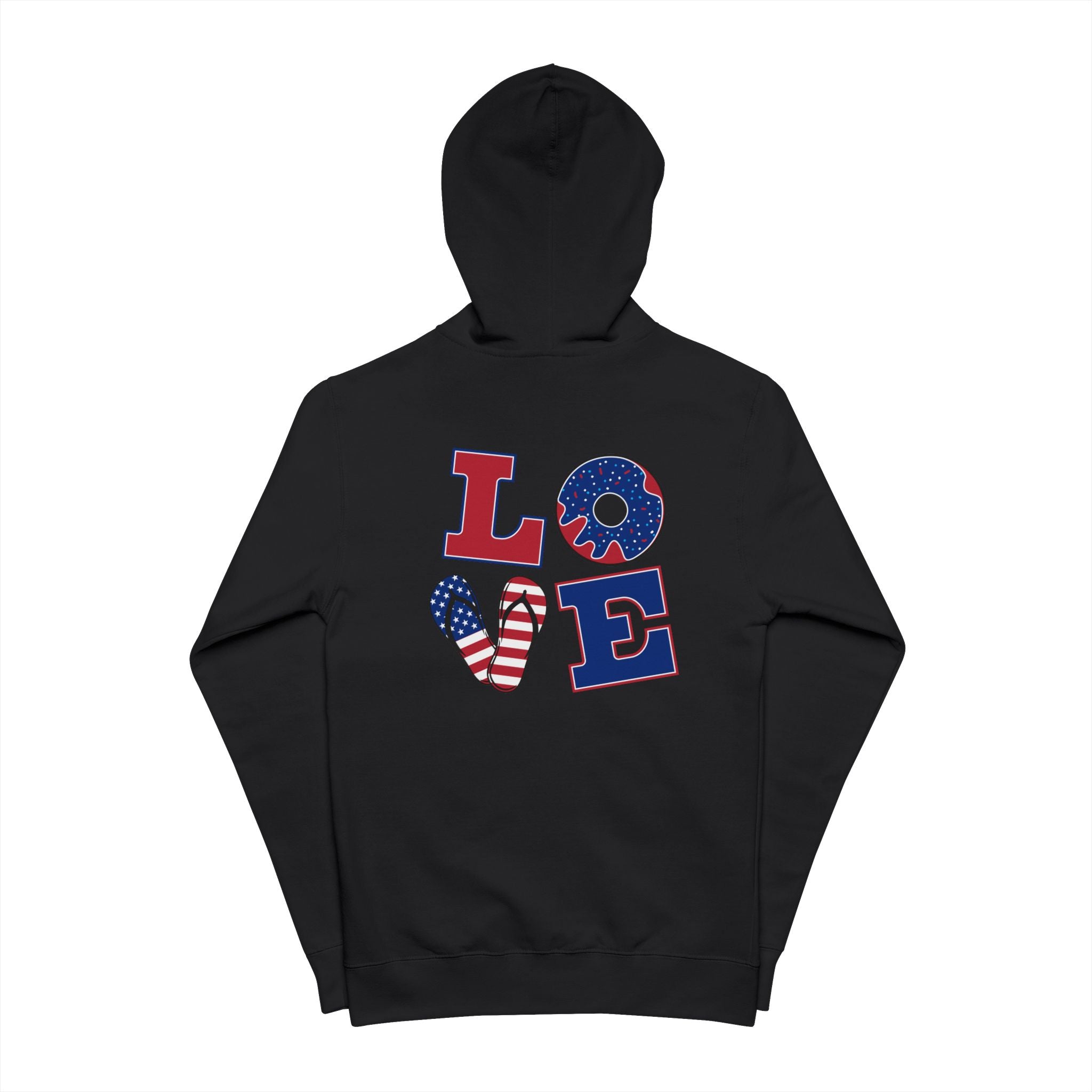Patriotic Love Zip Up Hoodie