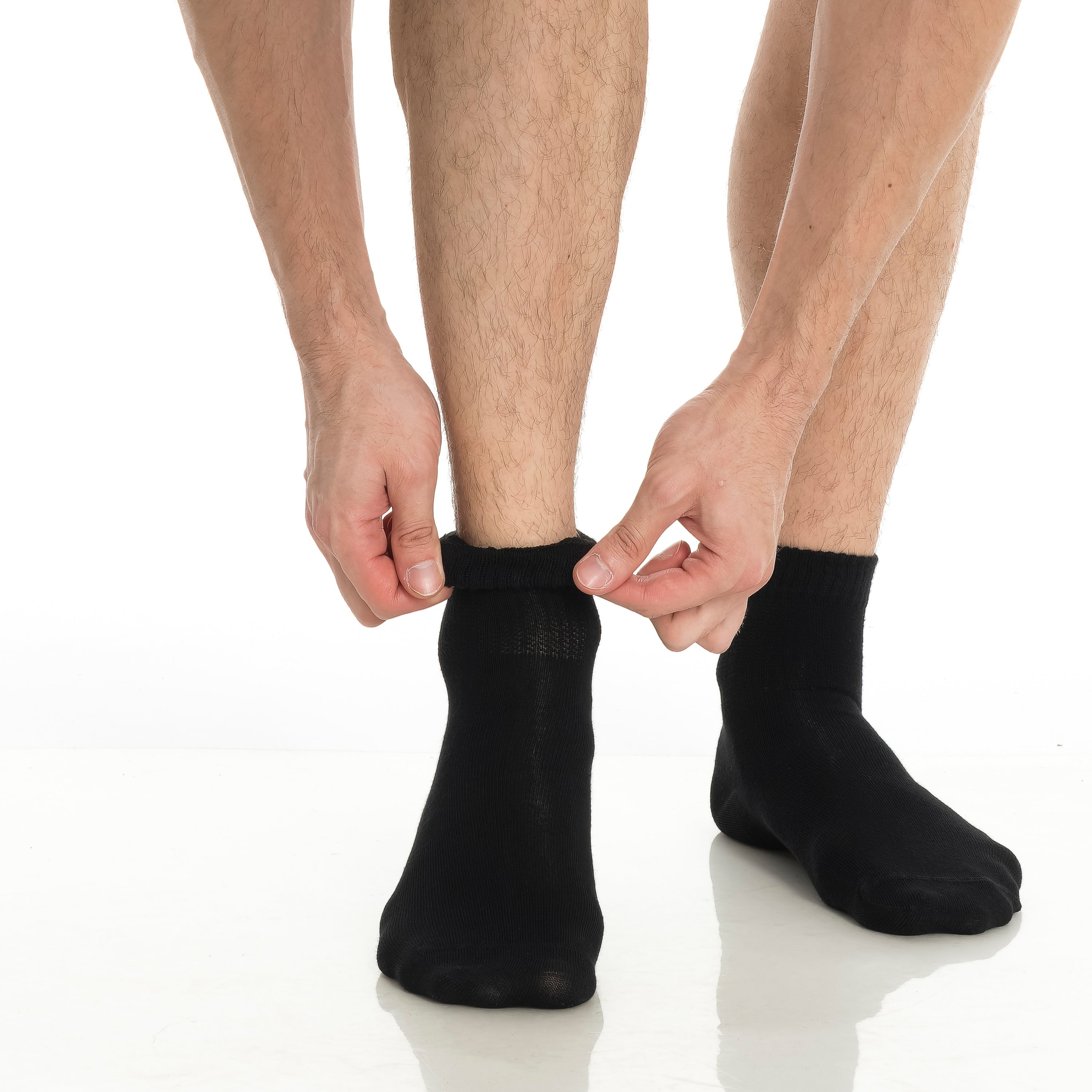 Men’s & Women’s Bamboo Diabetic Ankle Socks 4-Pack