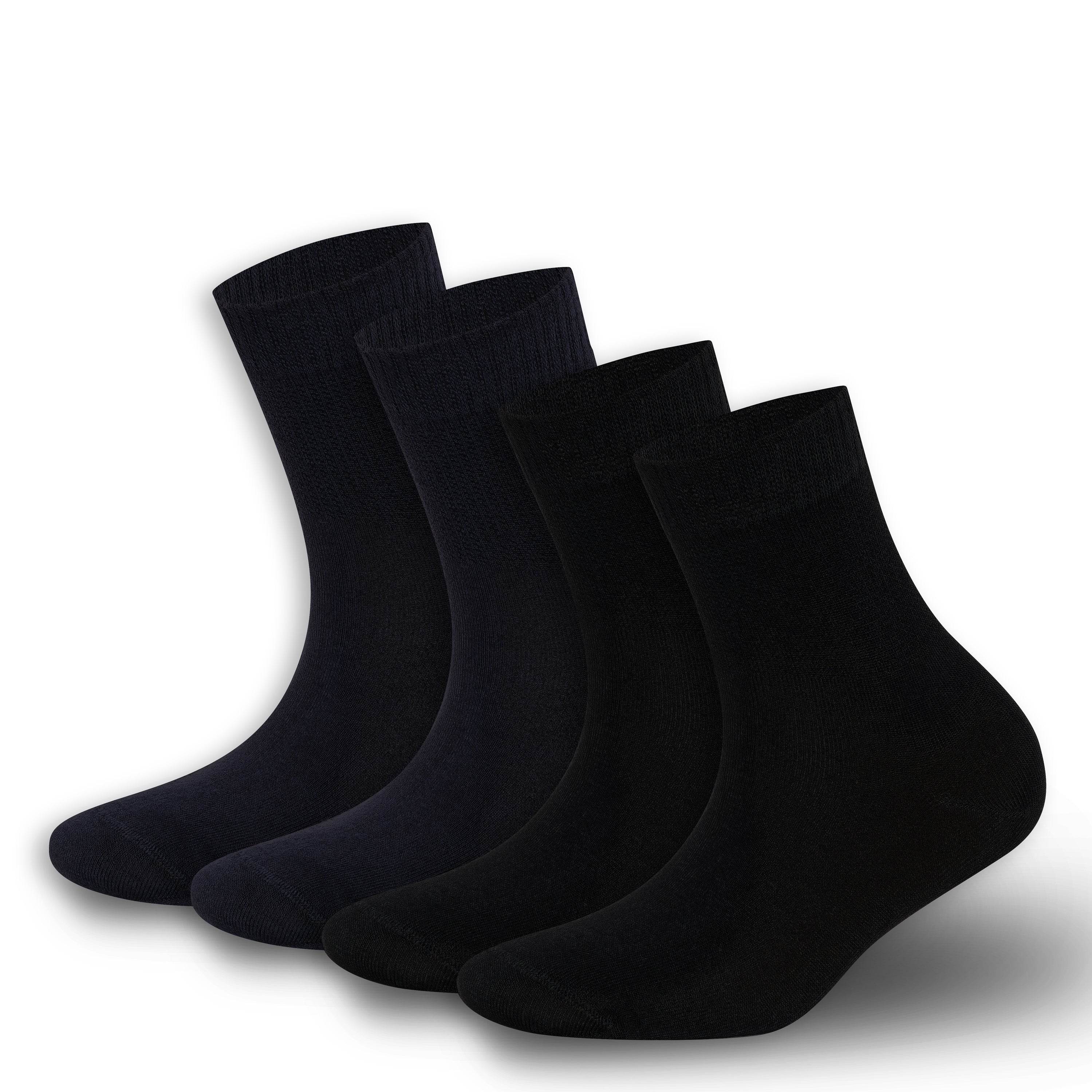 Men’s & Women’s Bamboo Diabetic Ankle Socks 4-Pack