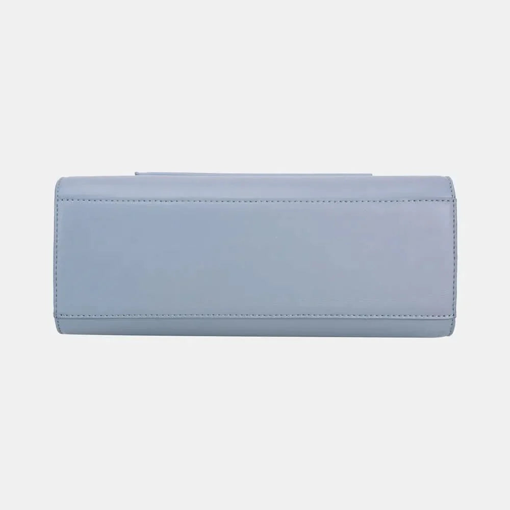 David Jones PU Leather Handbag Sleek Durable Everyday Tote