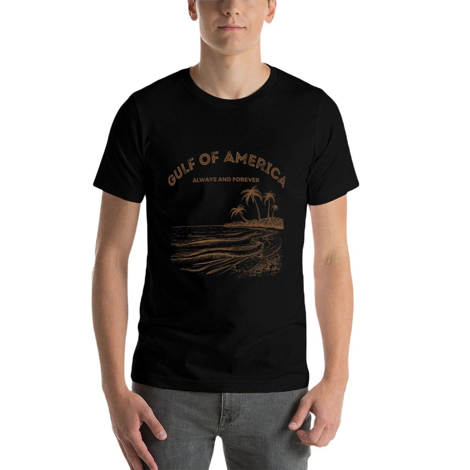 Gulf of USA America Retro Throwback Design Premium Affordable Price T-Shirt