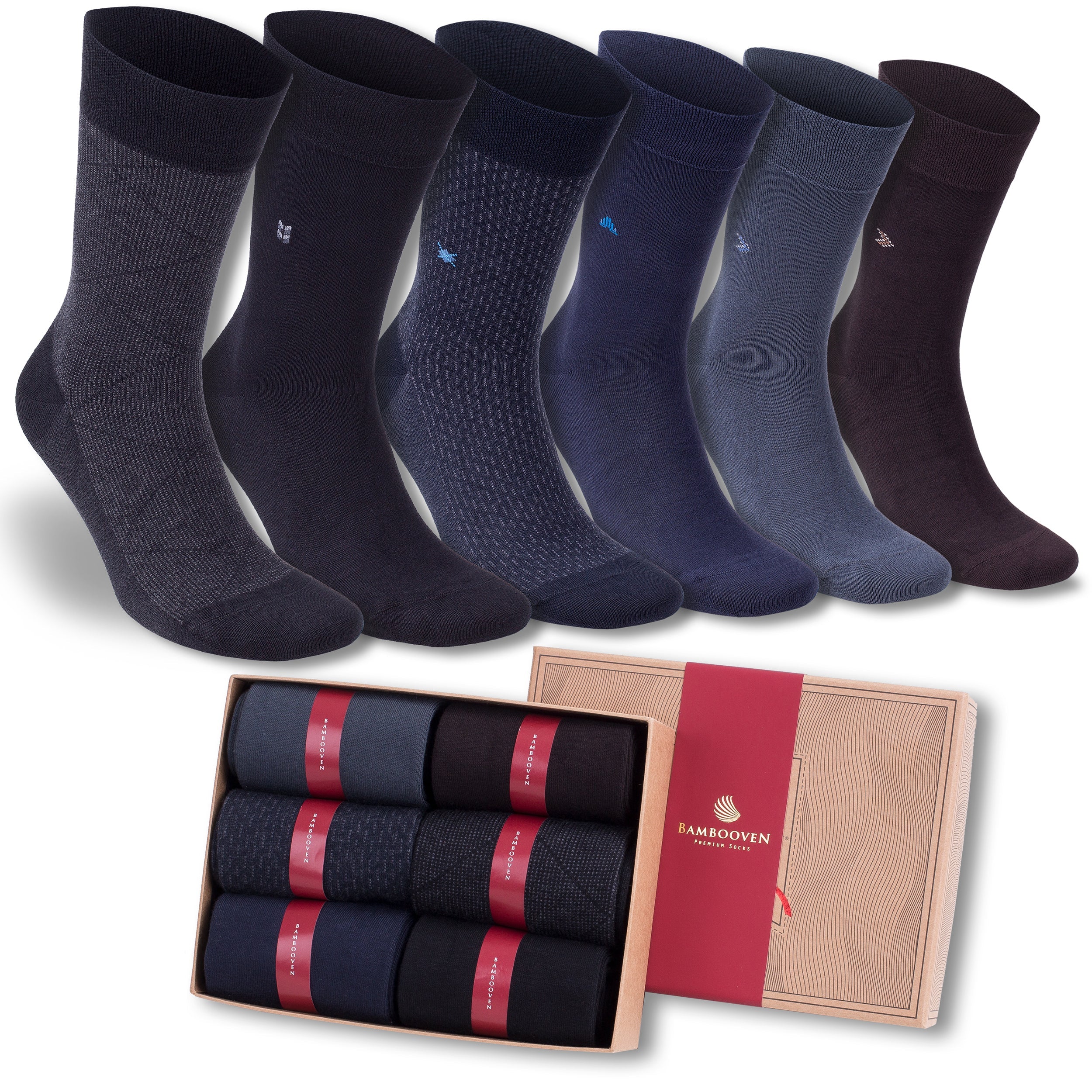 Men’s Bamboo Dress & Trouser Socks 6-Pack - 544
