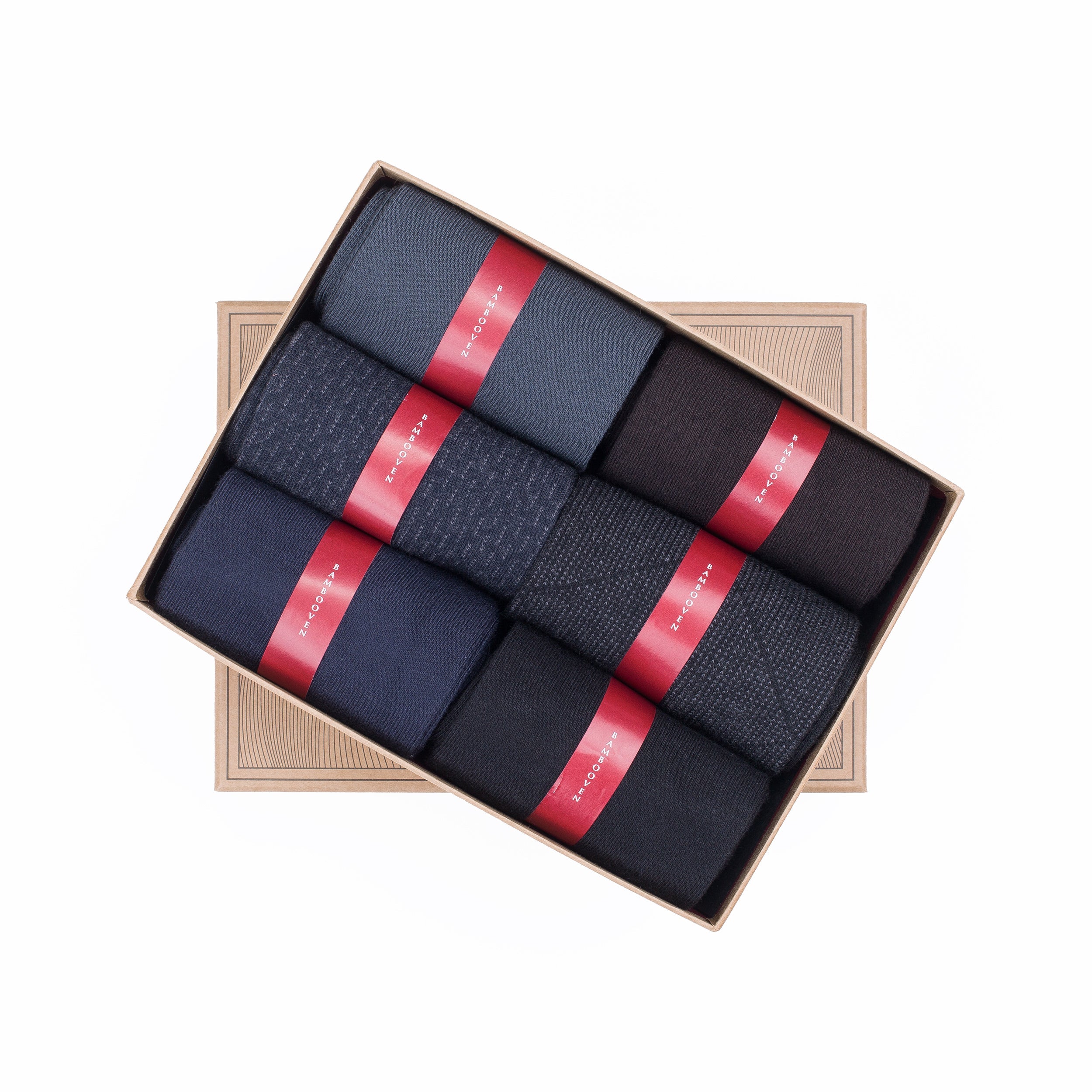 Men’s Bamboo Dress & Trouser Socks 6-Pack - 544