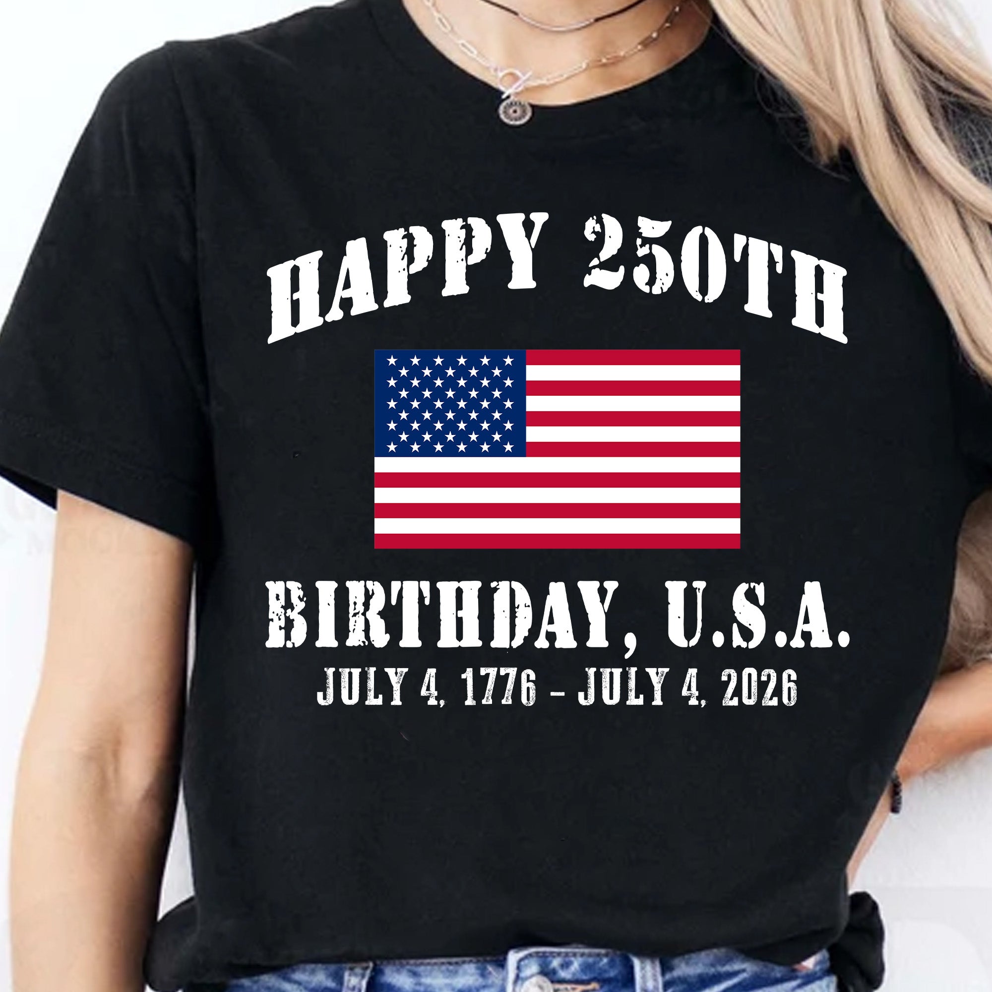 Happy 250 Years Birthday USA Shirt | Patriotic 4th of July 1776–2026 T-Shirt | America 250th Anniversary | Independence Day Shirt 682478