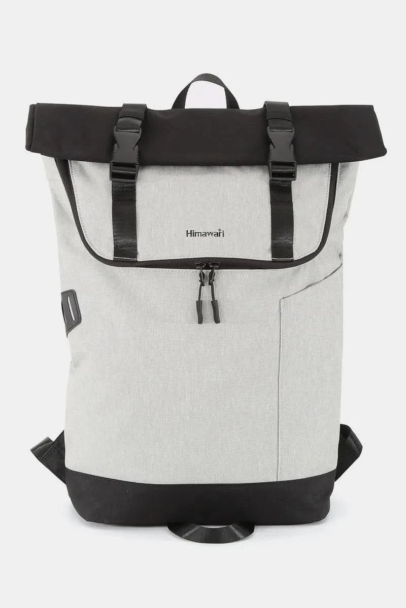 Himawari Contrast Waterproof Canvas Backpack Bag Durable