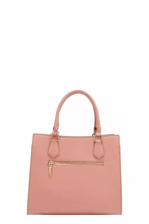 Nicole Lee USA Structured Tote Bag Monogram Print Pattern