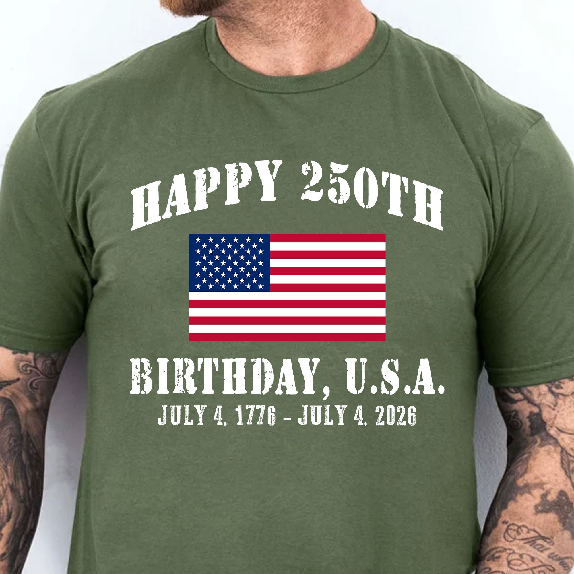 Happy 250 Years Birthday USA Shirt | Patriotic 4th of July 1776–2026 T-Shirt | America 250th Anniversary | Independence Day Shirt 682478