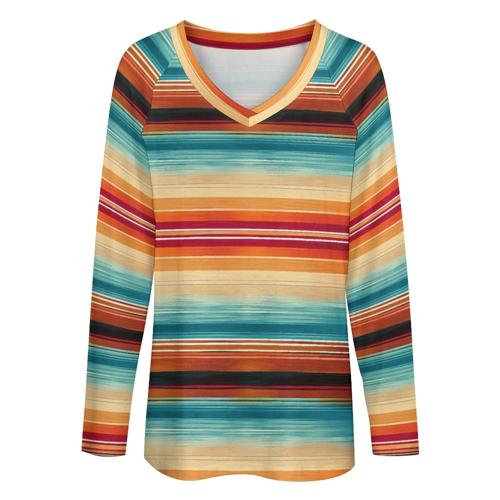 Baha Ranch Long Sleeve Southwestern Serape Top