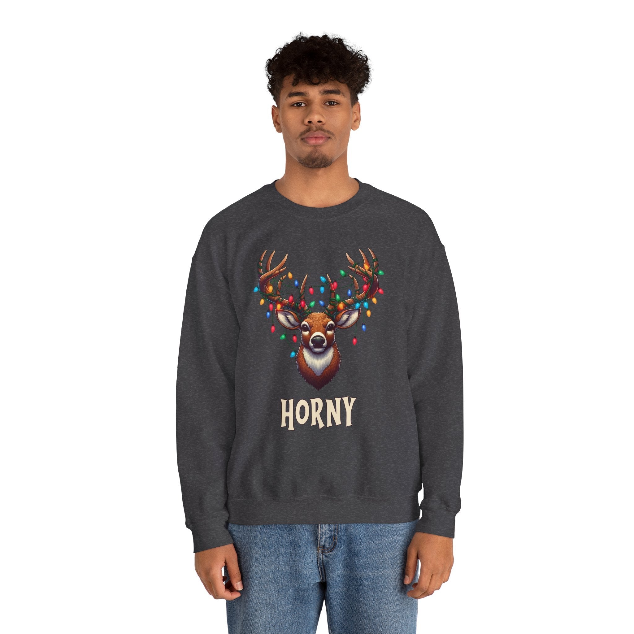 Horny Reindeer Crewneck Sweatshirt