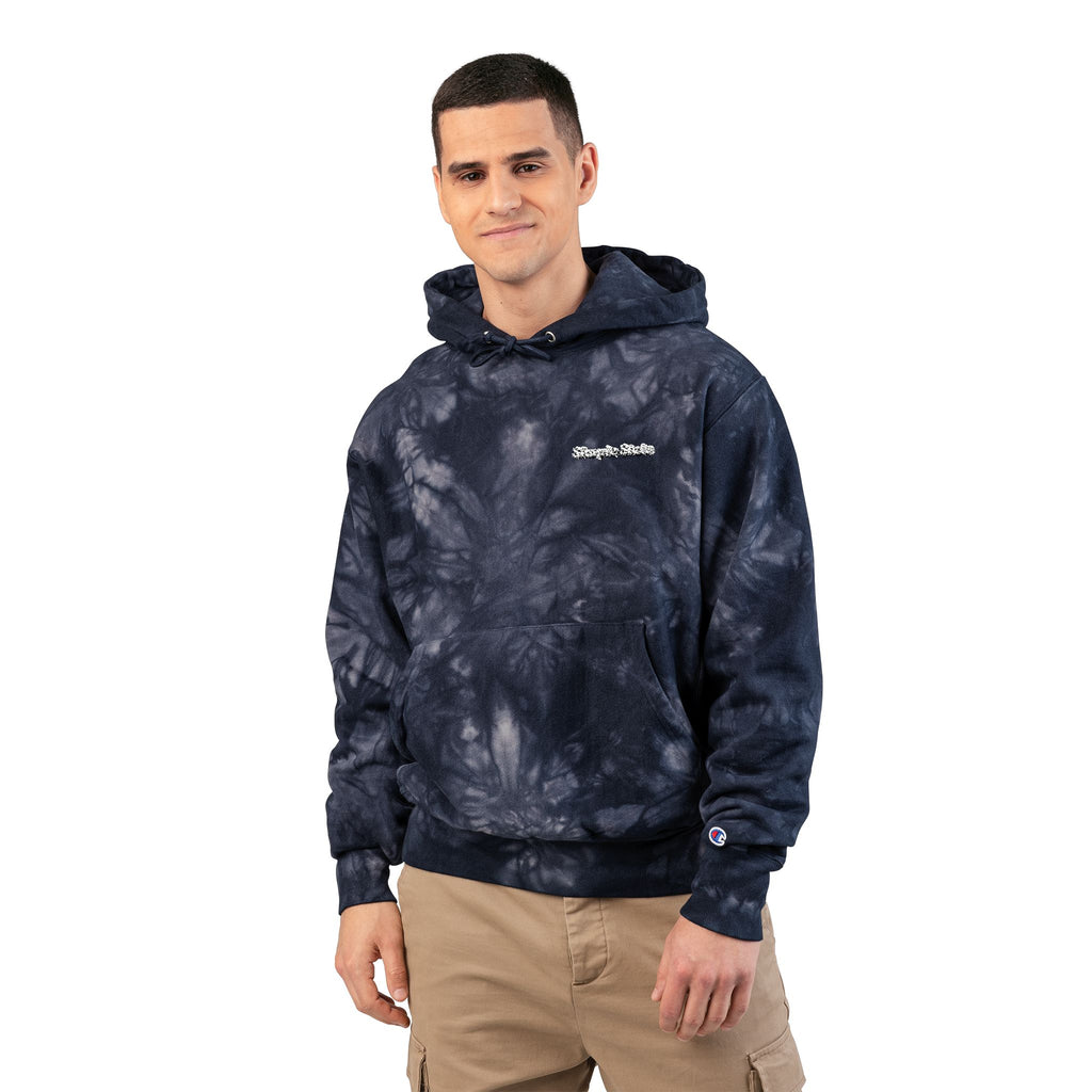 Unisex Tie-Dye Hoodie with Embroidery - Stylish and Cozy Fashion Statement