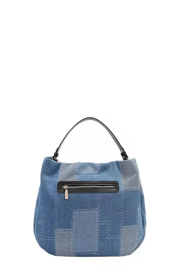 Nicole Lee Bosque De Amor Denim Hobo Bag Slouchy Chic