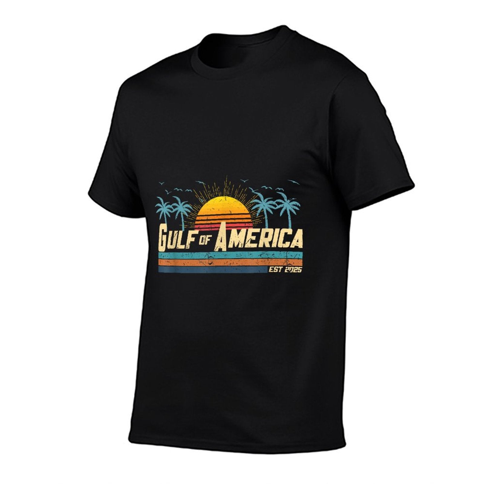 Retro Vintage Gulf of USA America Beach Men Women Graphic-printed T-Shirt