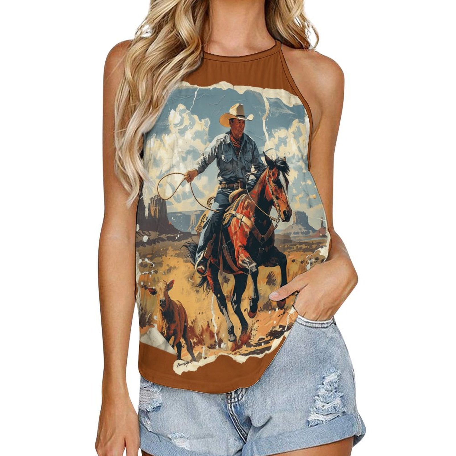 Ranching Western Tank Top