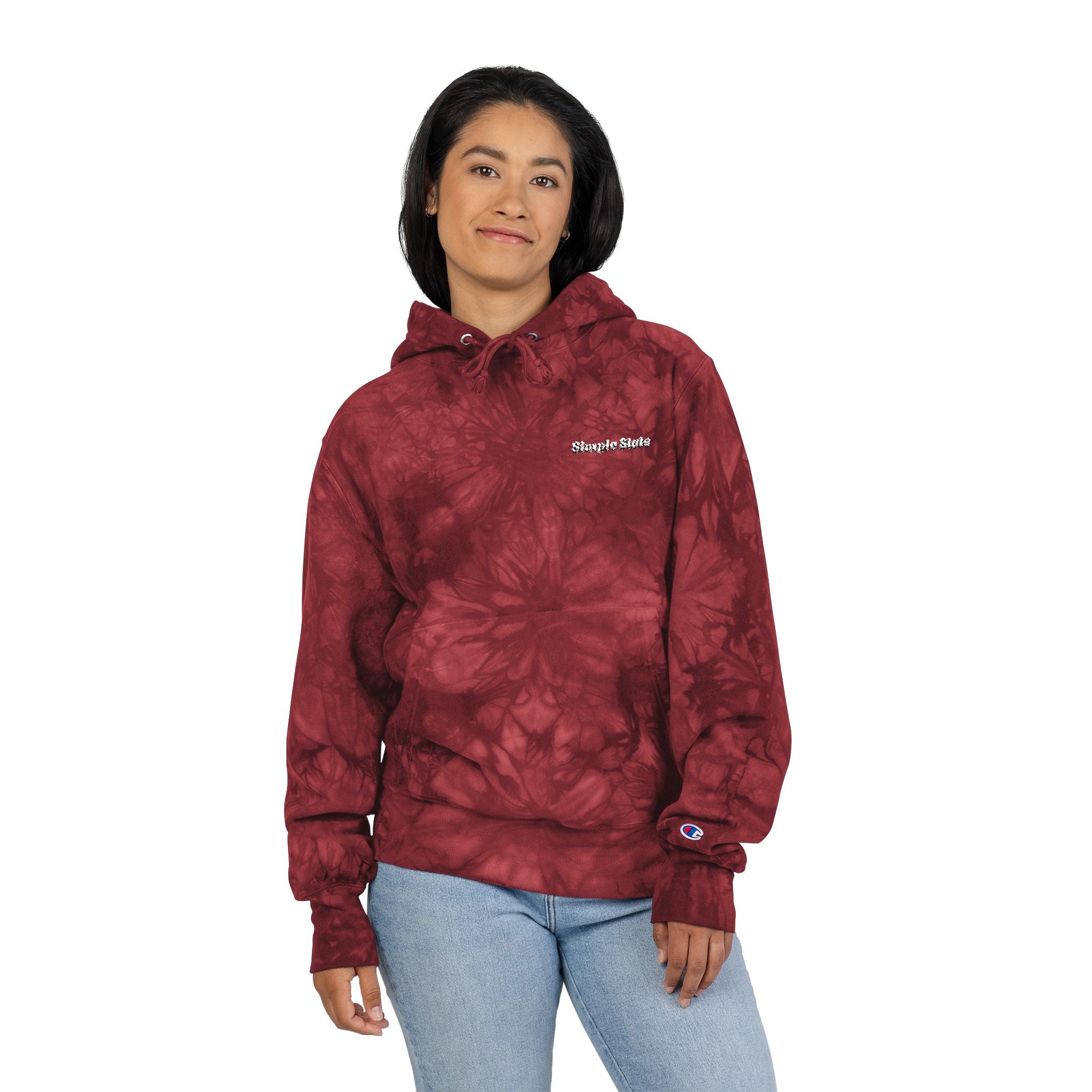 Unisex Tie-Dye Hoodie with Embroidery - Stylish and Cozy Fashion Statement