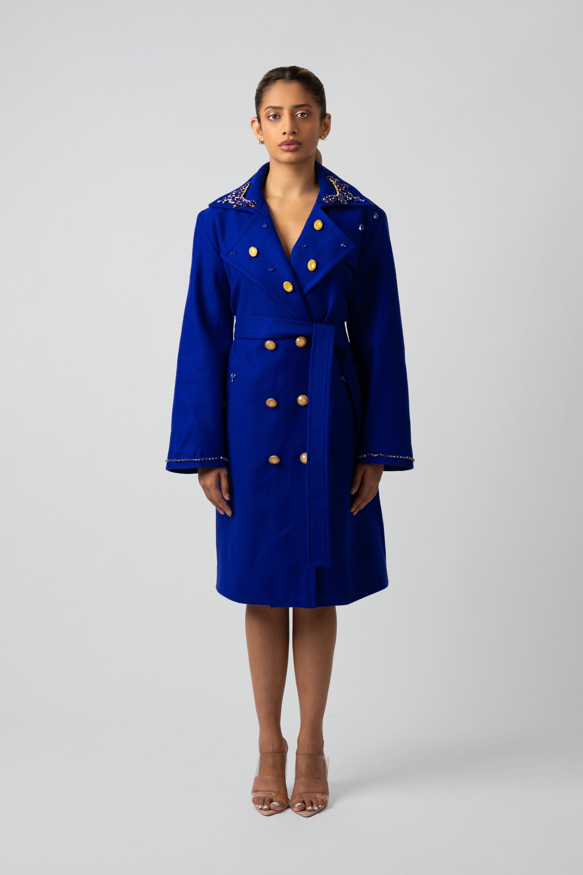 Ilya Indigo Wool Coat