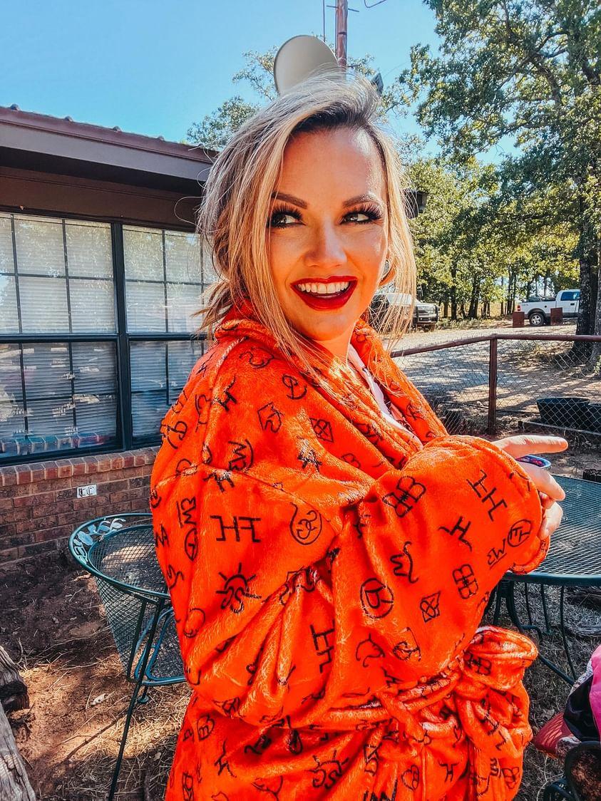 Rust Cattle Brands Women's Western Bath Robe