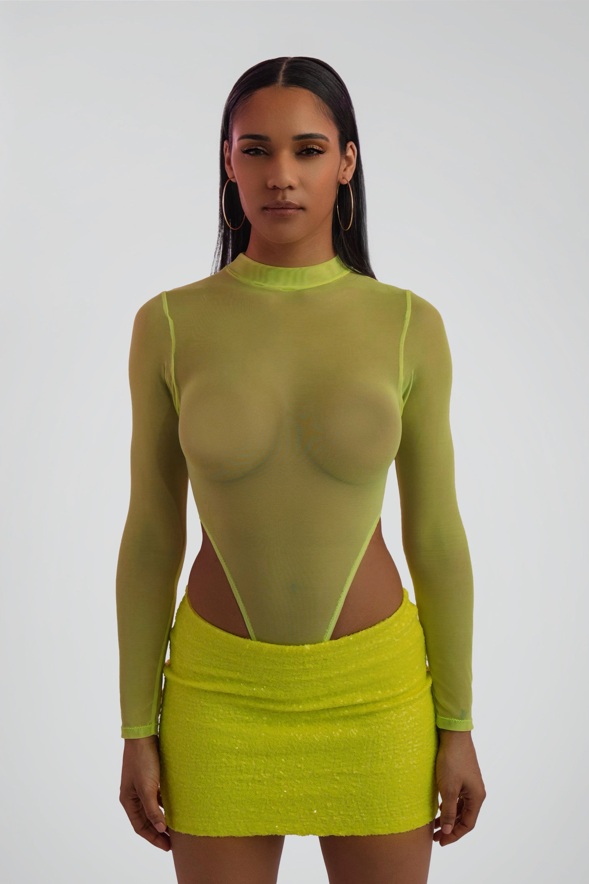 Sherry Sheer Bodysuit Top