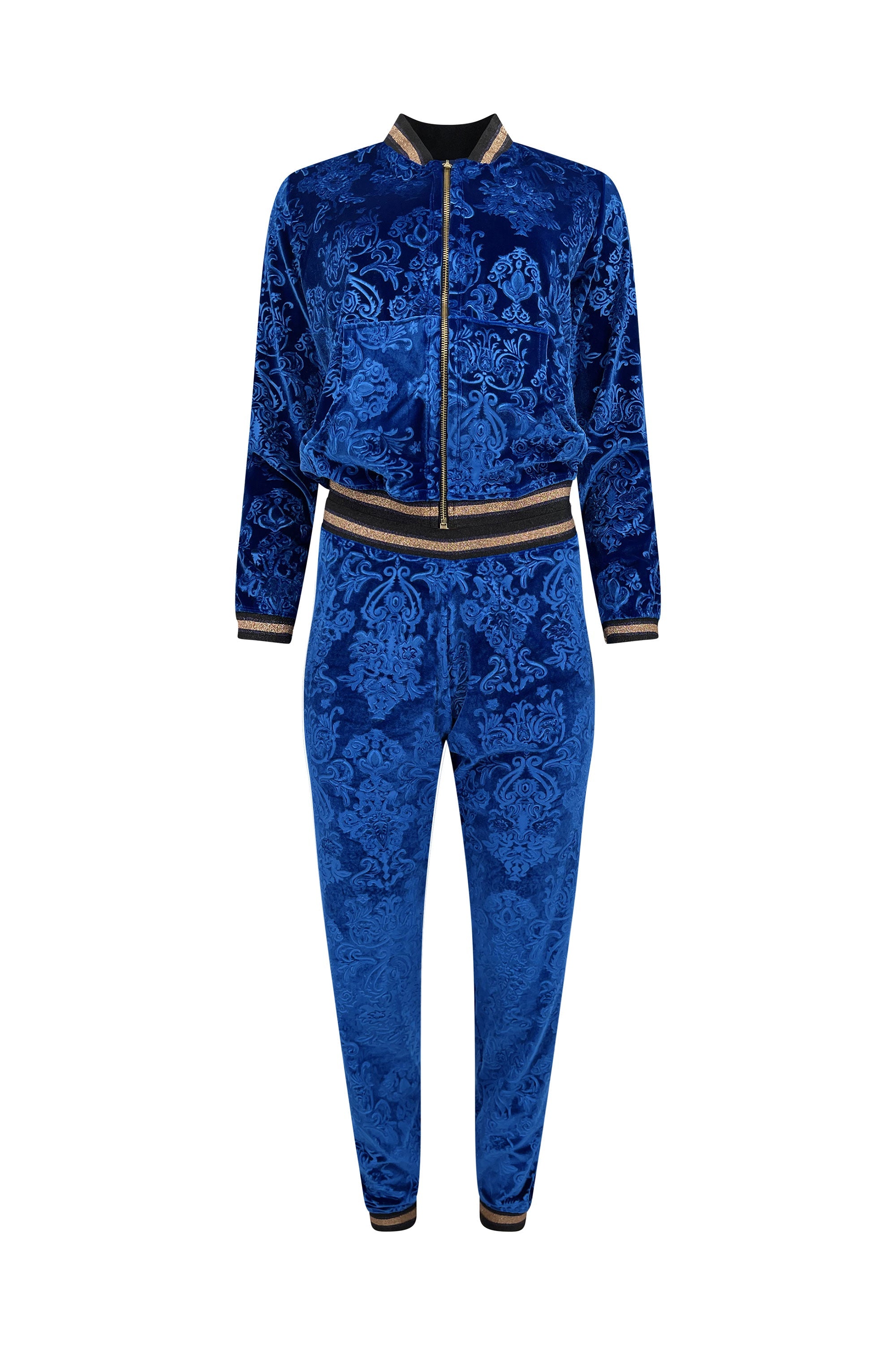 Royalty Velour Tracksuit - Sapphire