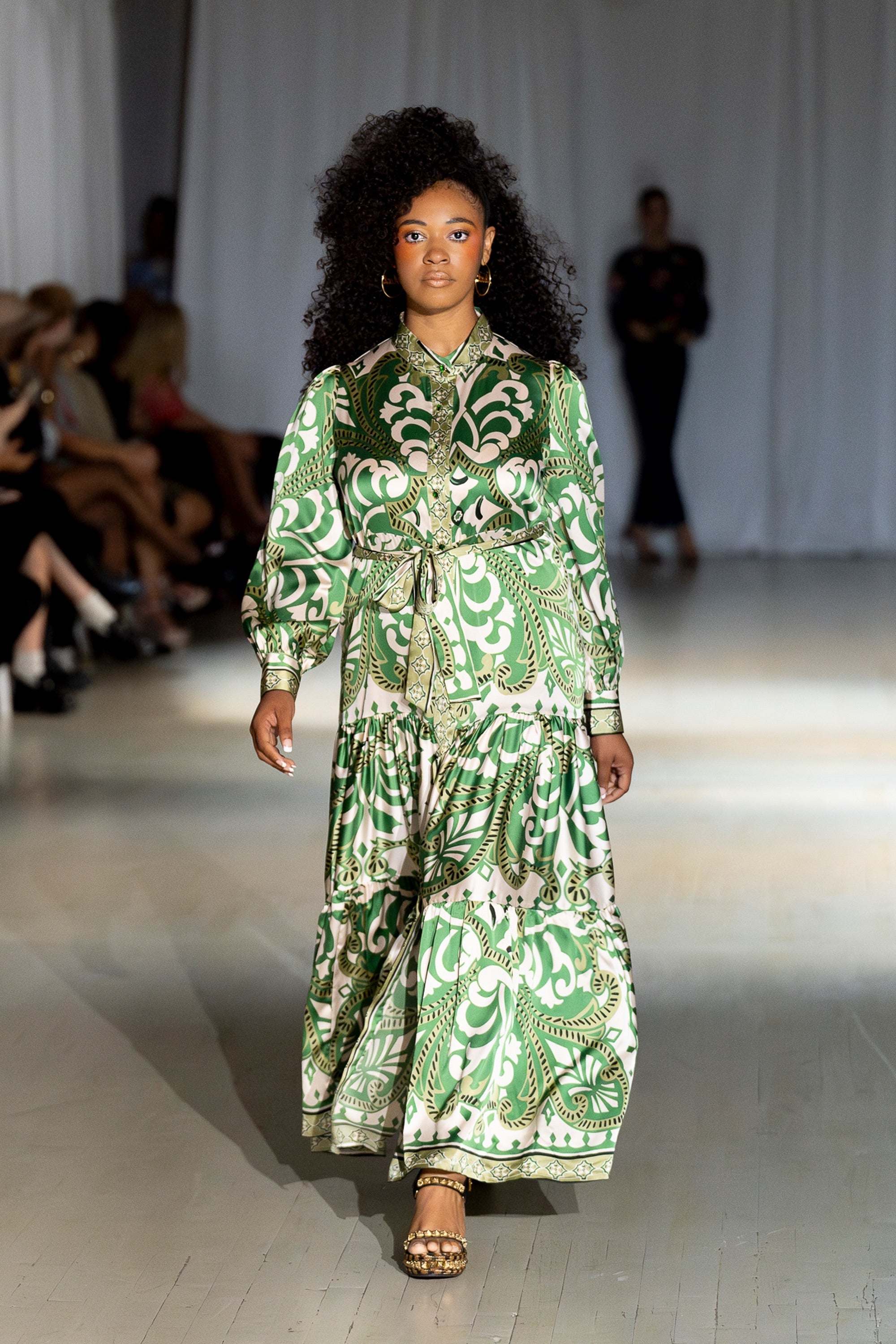 Zuri Baroque Print Dress