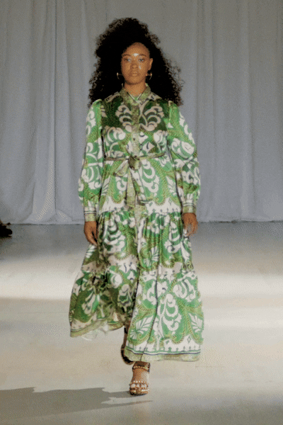 Zuri Baroque Print Dress