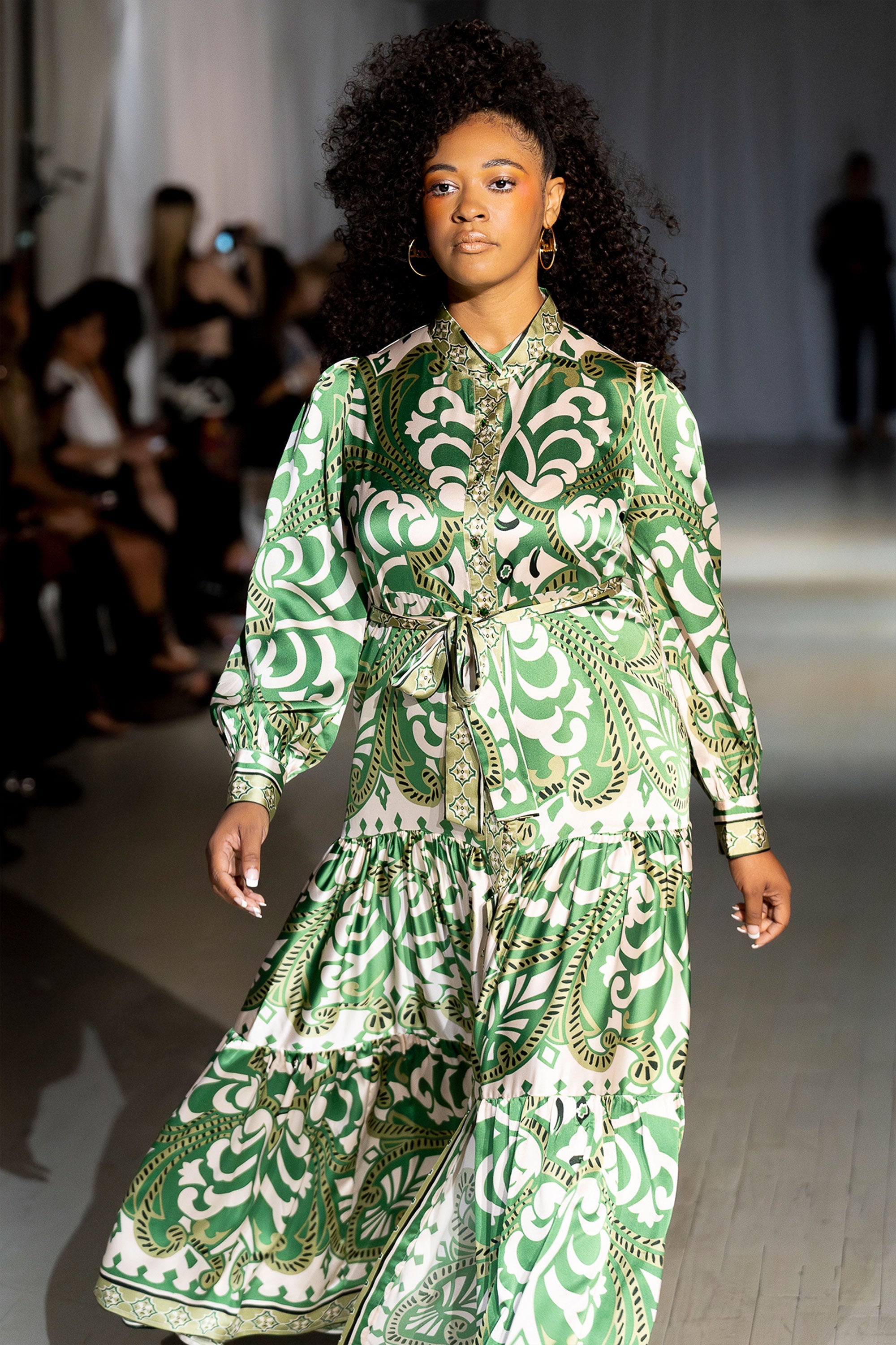 Zuri Baroque Print Dress