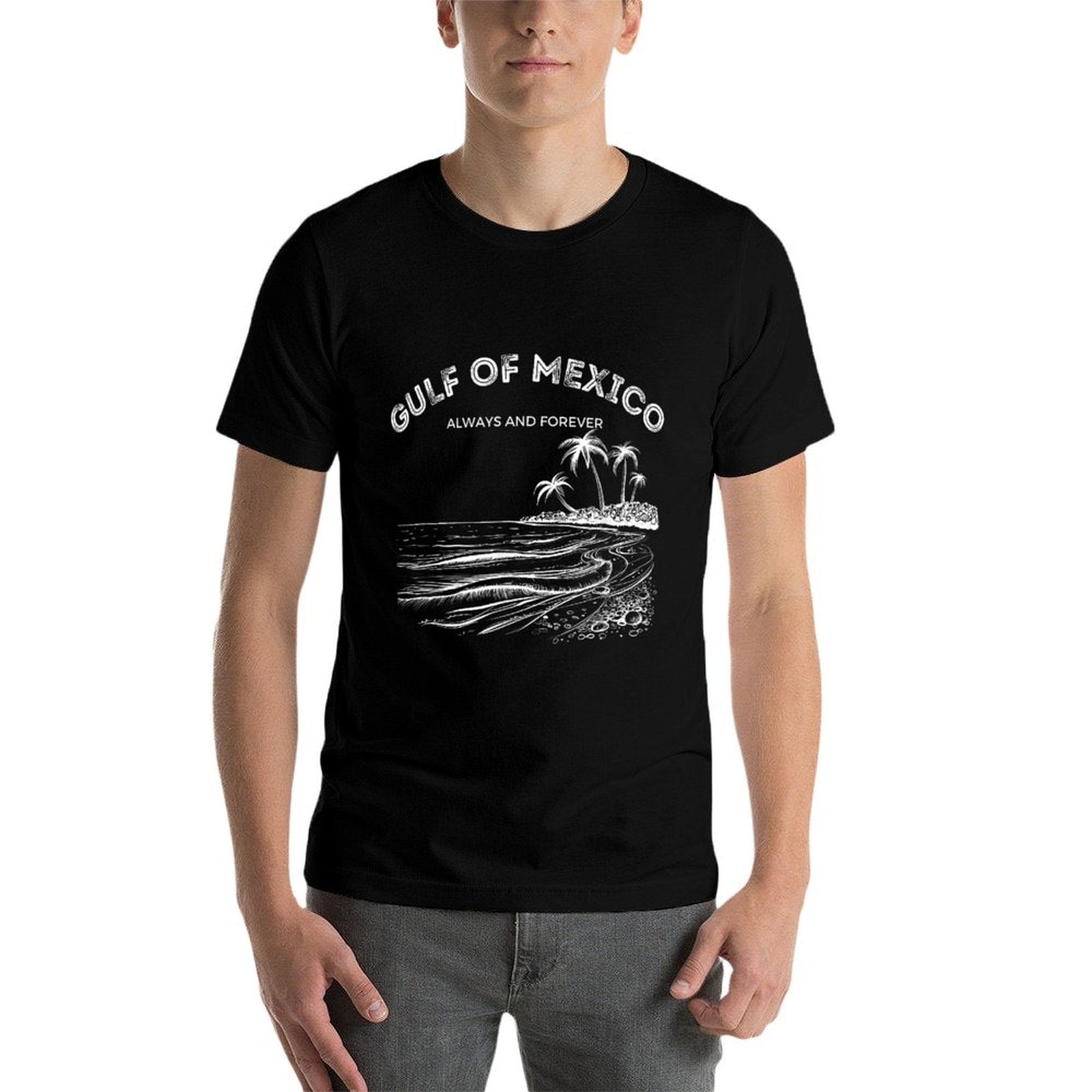 Gulf of USA America Gulf Of Mexico Retro Throwback Design Soft T-Shirt