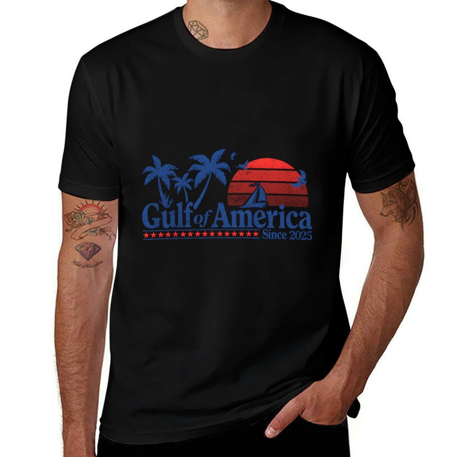 Gulf of US America Shirt Retro Golf of US America Shirt Sweatshirt Vintage-inspired T-Shirt