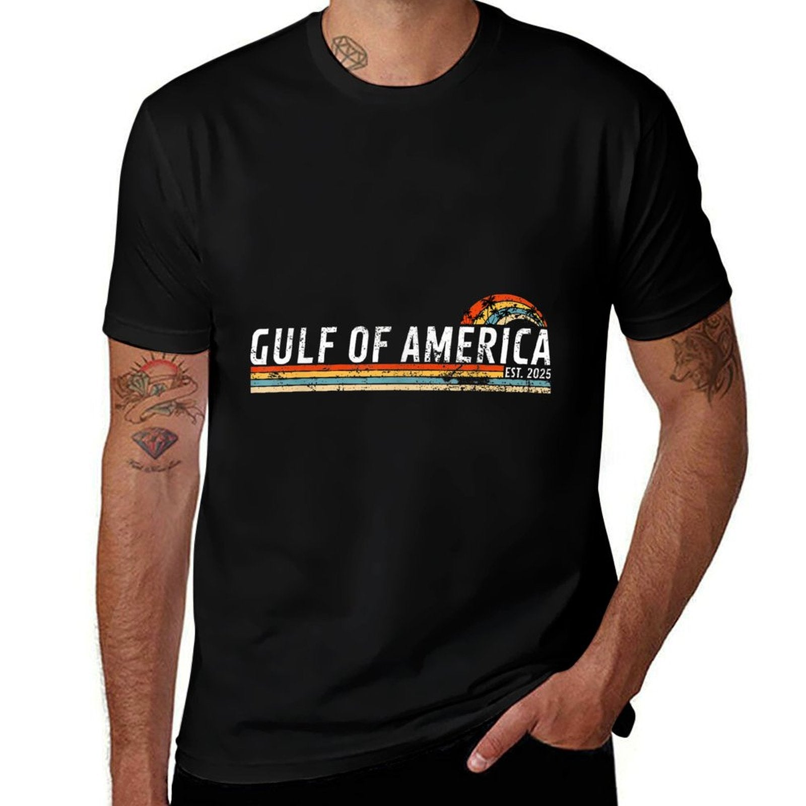 THE Gulf of US America Design - Gulf of US America Wrinkle-resistant T-Shirt