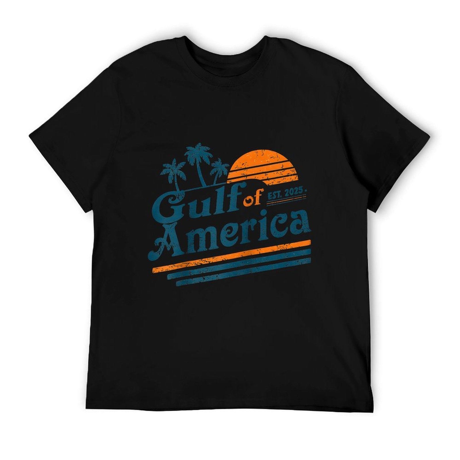 Gulf of US America Shirt Retro Golf of US America Shirt Raglan Baseball Fade-proof Color T-Shirt