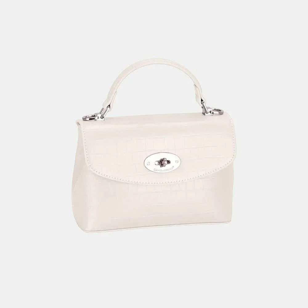 David Jones Textured PU Leather Handbag For Everyday Use