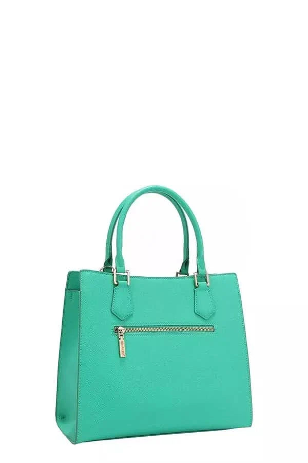 Nicole Lee USA Structured Tote Bag Monogram Print Pattern