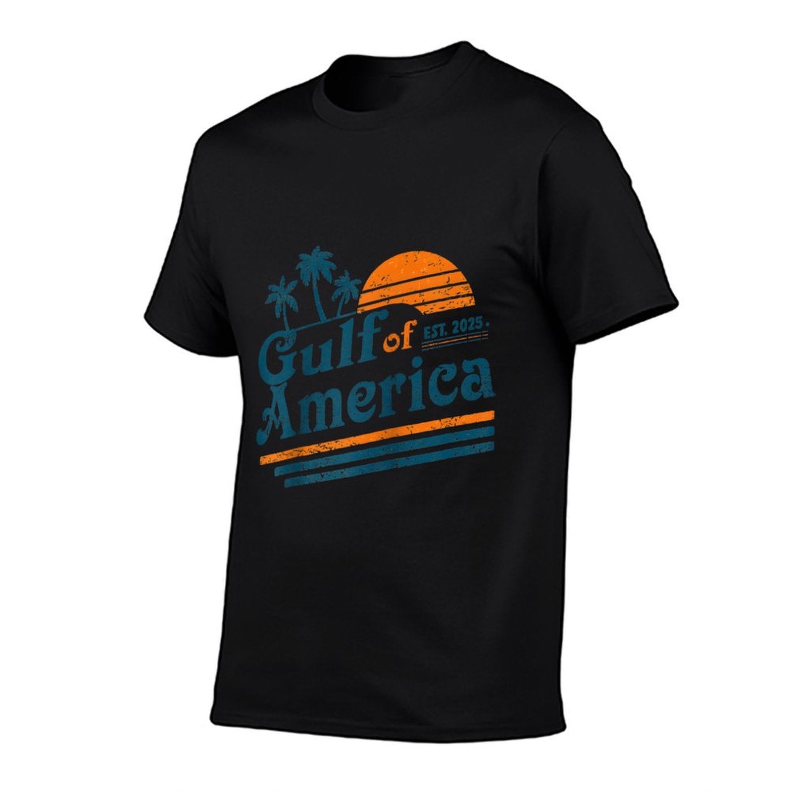 Gulf of US America Shirt Retro Golf of US America Shirt Raglan Baseball Fade-proof Color T-Shirt