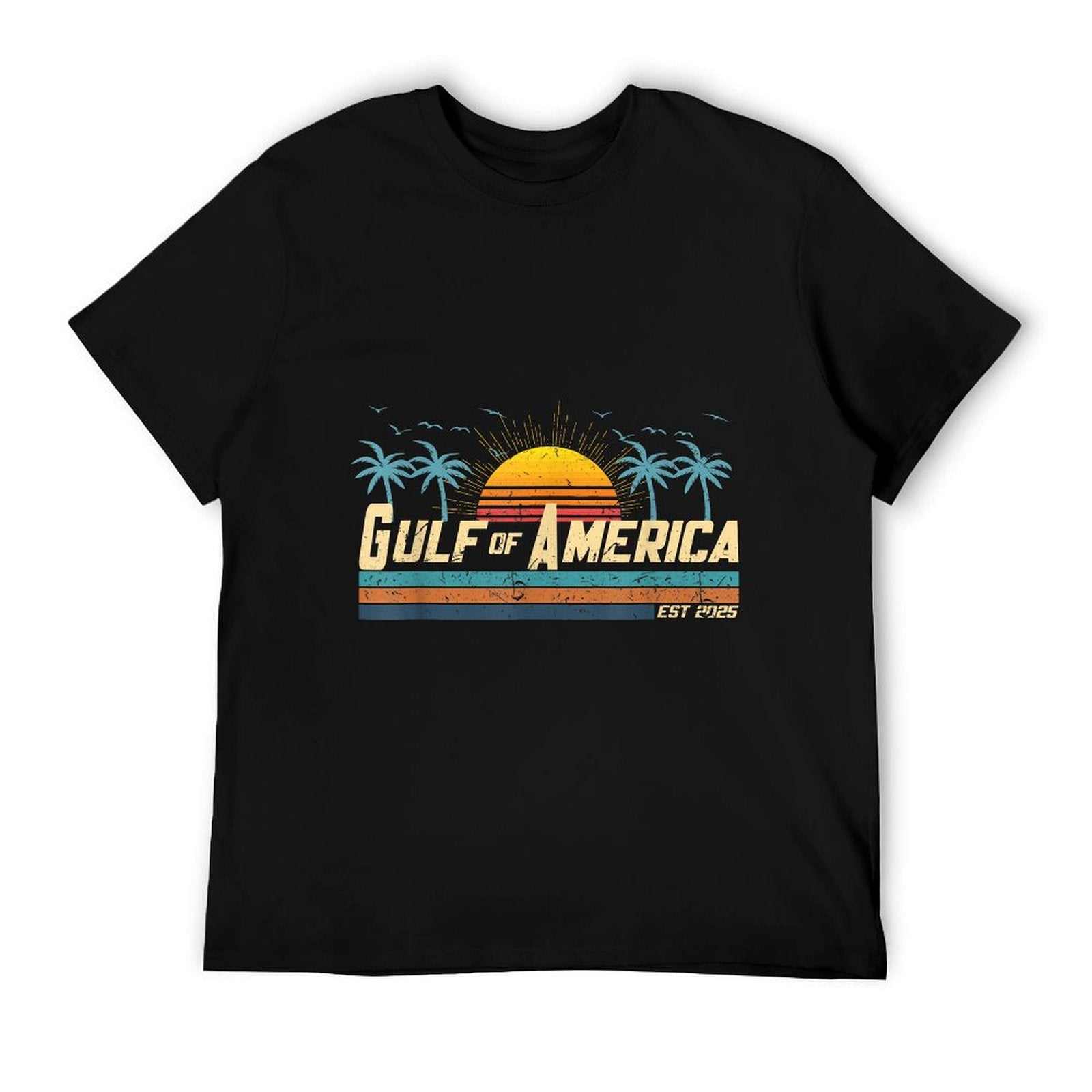 Retro Vintage Gulf of USA America Beach Men Women Graphic-printed T-Shirt