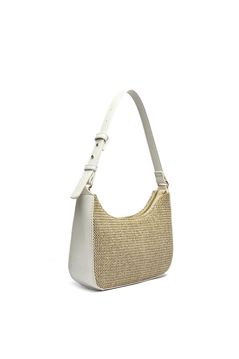 Eden Straw Shoulder Bag Natural