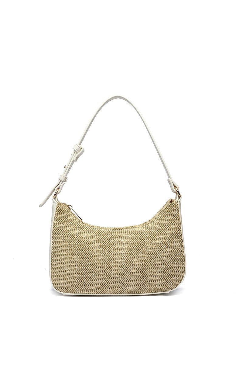 Eden Straw Shoulder Bag Natural
